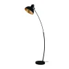 EGLO Jaafra Vloerlamp - E27 - 158 cm - Zwart, Goud