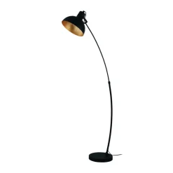 EGLO Jaafra Vloerlamp - E27 - 158 cm - Zwart, Goud