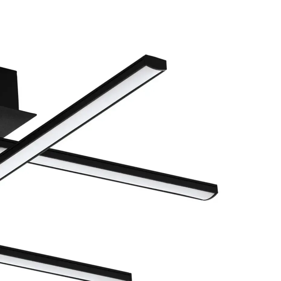 EGLO Lasana 3 Wandlamp/Plafondlamp - LED - 50 cm - Zwart/Wit