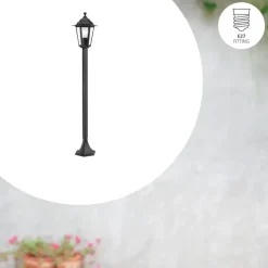 EGLO Laterna 4 Sokkellamp - Staande lamp - - E27 - 20.5 cm - Zwart