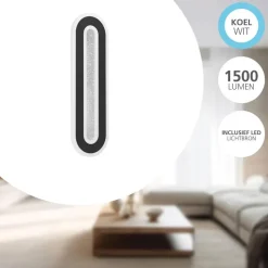 EGLO Macchioni Wandlamp - LED - Kunststof - Zwart/Wit