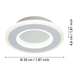 EGLO Macchioni Wandlamp - LED - Kunststof - Wit