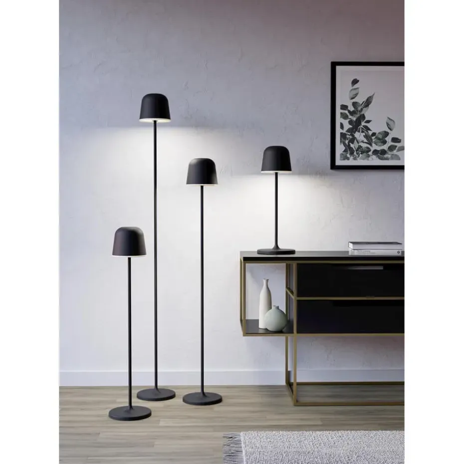 EGLO Mannera-L Staande lamp - USB-C - H 140 cm - Zwart