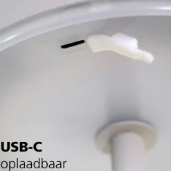 EGLO Mannera-L Staande lamp - USB-C - H 140 cm - Grijs