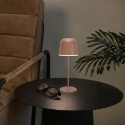 EGLO Mannera-S Tafellamp/Priklamp - USB-C - H 20 cm - Roestbruin