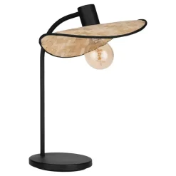 EGLO Marywell Tafellamp - E27 - Hout - Zwart/Bruin