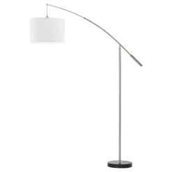 EGLO Nadina Vloerlamp - E27 - 195 cm - Grijs/Wit