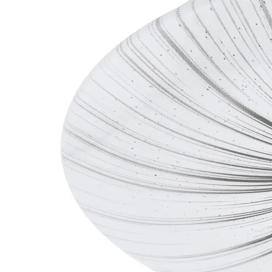 EGLO Nieves Wandlamp/Plafondlamp - LED - Ø 41 cm - Wit/Zilver