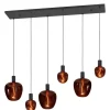 EGLO Nogalte hanglamp - E27 - 130 cm - Rechthoek - Zwart