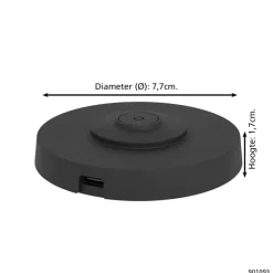 EGLO Oplaadstation - Oplader voor draadloze tafellampen - Ø 7,7 cm