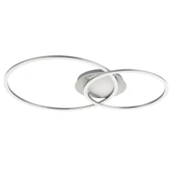 EGLO Palmaves 3 Plafonnière - LED - 55 cm - Zilvergrijs