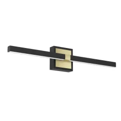 EGLO Peguera Wandlamp - LED - 60 cm - Zwart/Goud - Spiegellamp