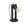 EGLO Plimsoll Tafellamp - E27 - 25,5 cm - Zwart - Hout