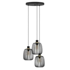 EGLO Pocicas Hanglamp - E27 - Ø 35 cm - Zwart/Goud