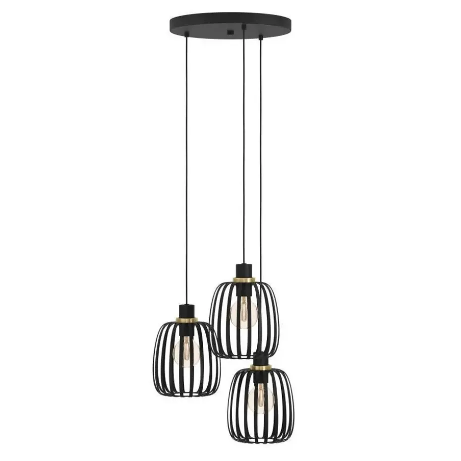 EGLO Pocicas Hanglamp - E27 - Ø 35 cm - Zwart/Goud
