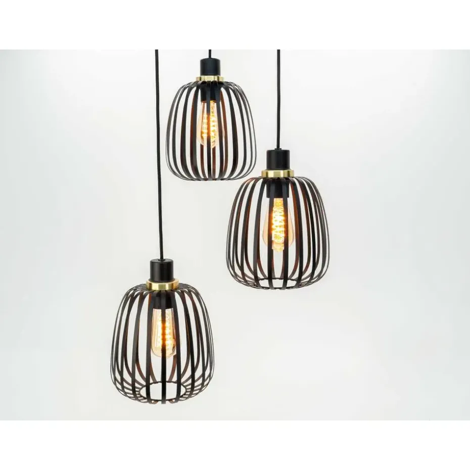 EGLO Pocicas Hanglamp - E27 - Ø 35 cm - Zwart/Goud