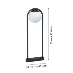 EGLO Prata Vecchia Staande lamp - E27 - 32 cm - Zwart