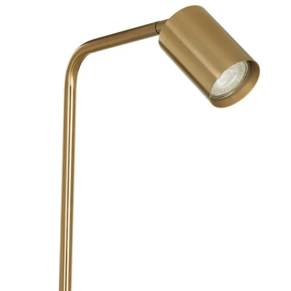 EGLO Rigomagno Vloerlamp - GU10 - H 151 cm - Staal - Goud