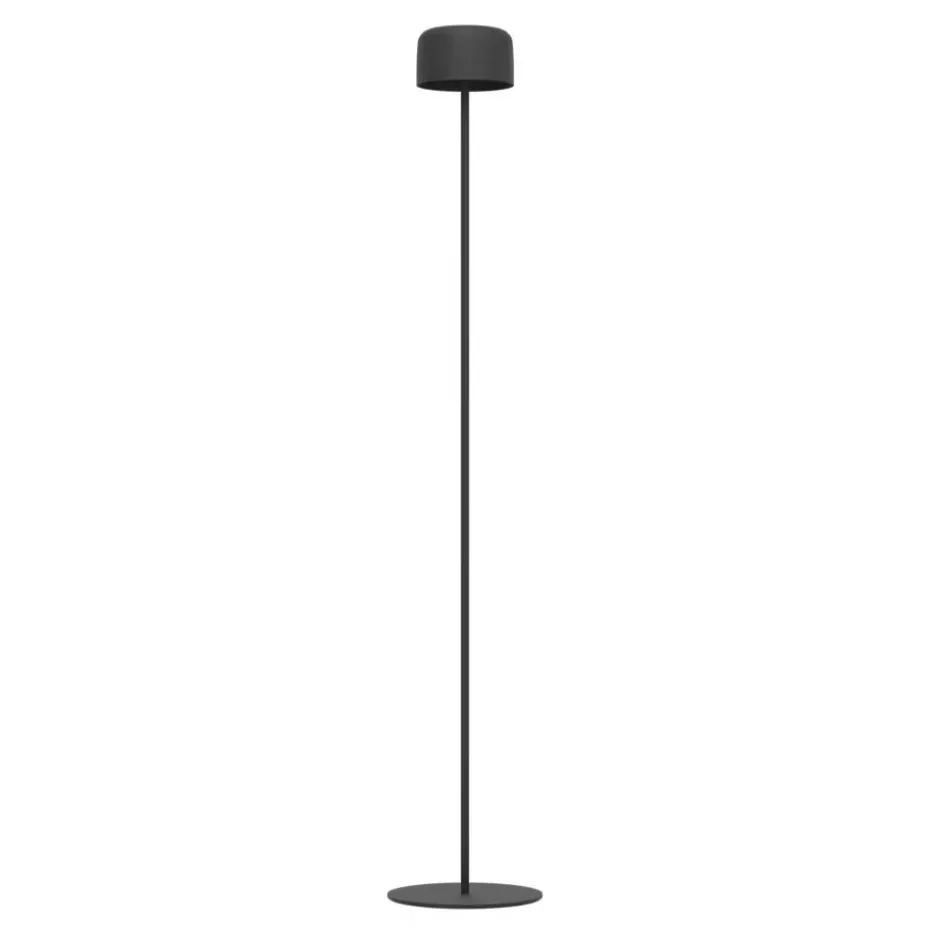EGLO Roccanova-L Vloerlamp - Solar - 120 cm - Zwart - Oplaadbaar