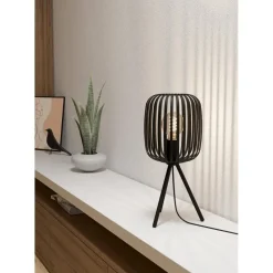 EGLO Romazzina Tafellamp - E27 - Ø 20 cm - Zwart