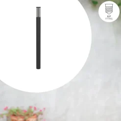EGLO Salle Sokkellamp - E27 - 110 cm - Smoke - Zwart