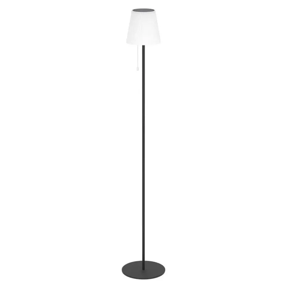 EGLO Scordiano-L Vloerlamp - Solar - 120 cm - Zwart