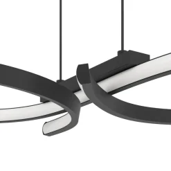 EGLO Serpins Hanglamp - LED - 66 cm - Zwart/Wit