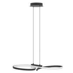 EGLO Serpins Hanglamp - LED - 66 cm - Zwart/Wit