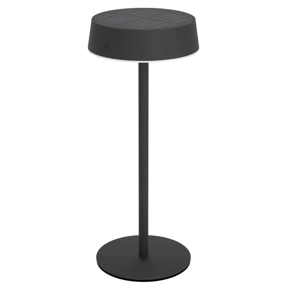 EGLO Simeri Tafellamp Buiten - Solar - 31 cm - Zwart - Oplaadbaar