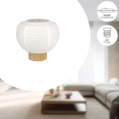 EGLO Summerhill Tafellamp - E27 - Papier - Wit