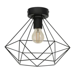 EGLO Tarbes Plafondlamp - E27 - Ø 32,5 cm - Zwart