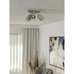 EGLO Tilston Spot - E14 - Ø 25 cm - Zandkleur - Kantelbaar