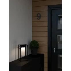 EGLO Usigni Solar Tafellamp - 28 cm - Zwart/Wit