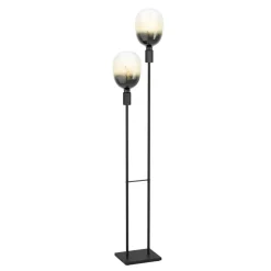 EGLO Valdemoro Vloerlamp - E27 - 110,5 cm - Zwart - Staal