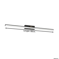 EGLO Verdello Spiegellamp - LED - 60 cm - Zwart/Koper/Wit