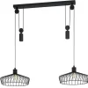 EGLO Winkworth Hanglamp - E27 - Ø 50 cm - Zwart