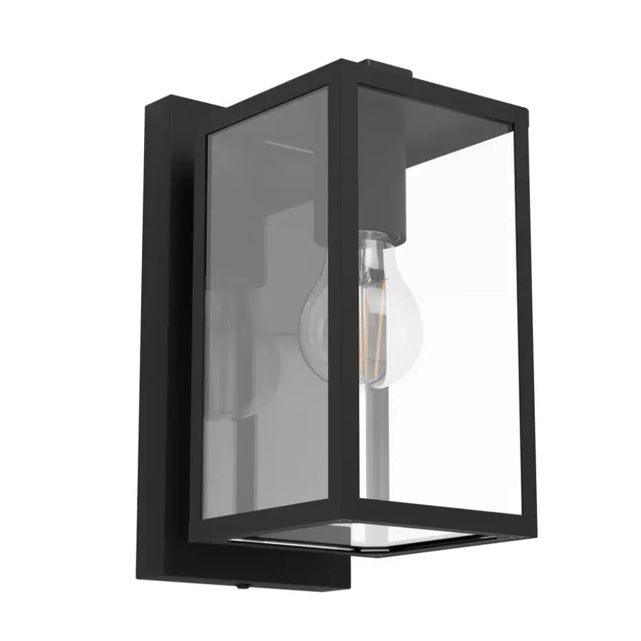 EGLOBudroneWandlampBuiten-E27-27cm-Zwart