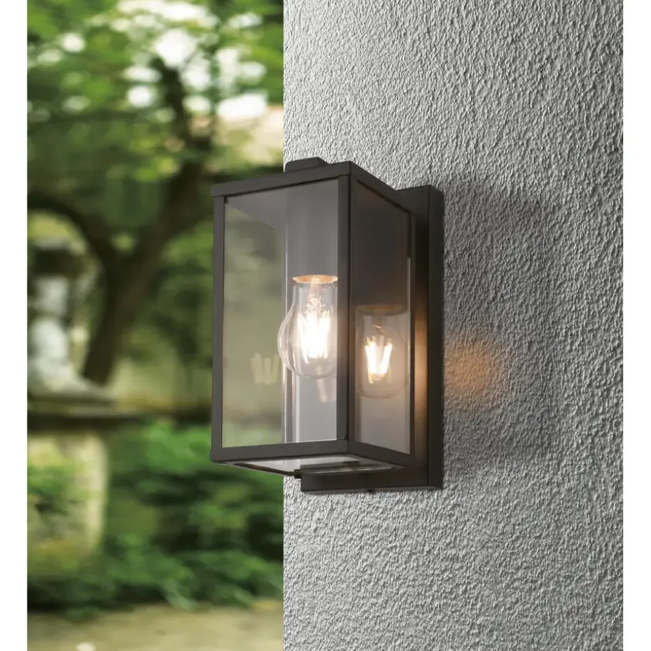 EGLOBudroneWandlampBuiten-E27-27cm-Zwart