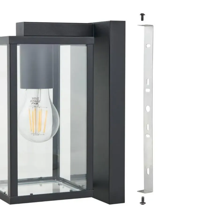 EGLOBudroneWandlampBuiten-E27-27cm-Zwart