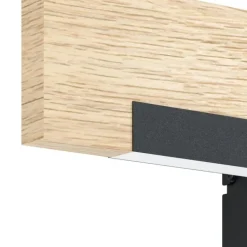 EGLOCamachoWandlamp-LED-44cm-Zwart/Bruin