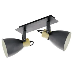 EGLOCoswarthSpot-E27-48cm-Zwart/Crème