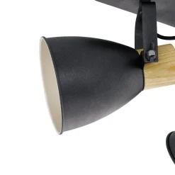 EGLOCoswarthSpot-E27-67cm-Zwart/Crème