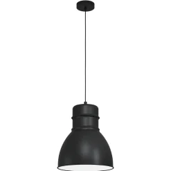 EGLOEburyHanglamp-E27-Ø38cm-Zwart/Wit