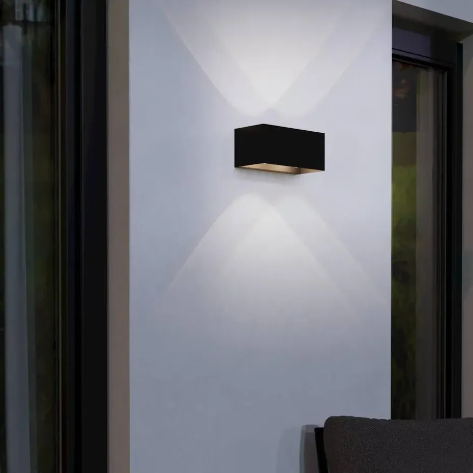 EGLOLesmoWandlampBuiten-LED-24cm-Zwart