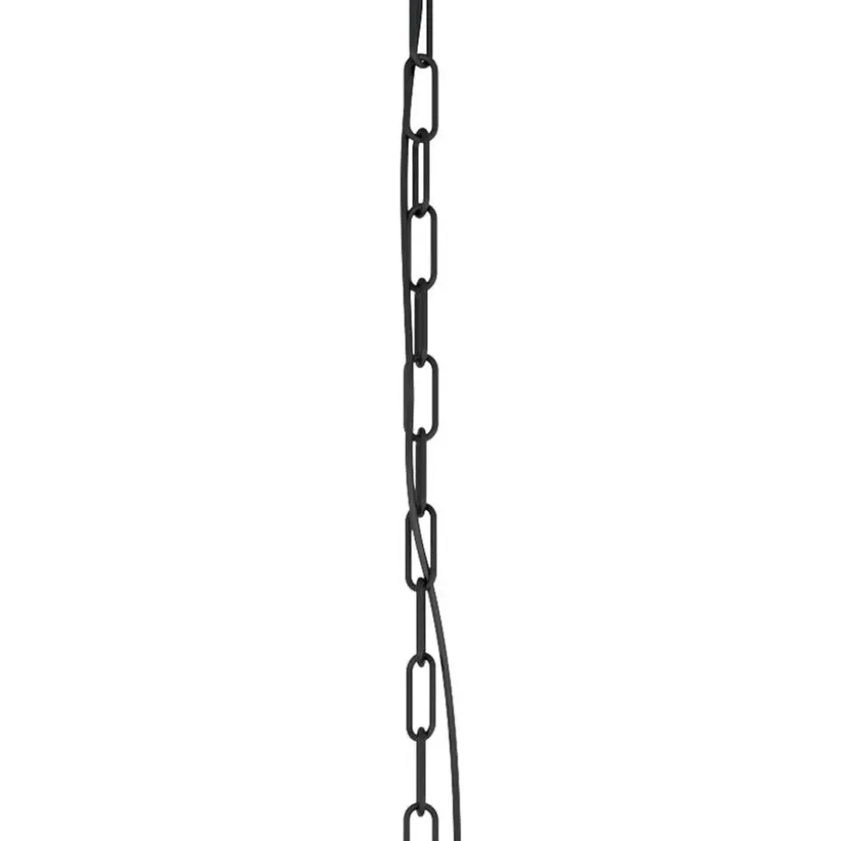 EGLOLubenhamHanglamp-1lichts-Ø30cm.-E27-Zwart/hout