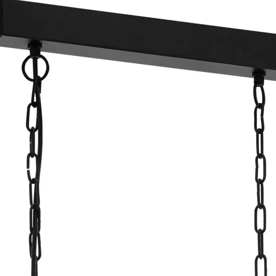 EGLOOldburyHanglamp-E27-86cm-Zwart/Bruin/Landelijk