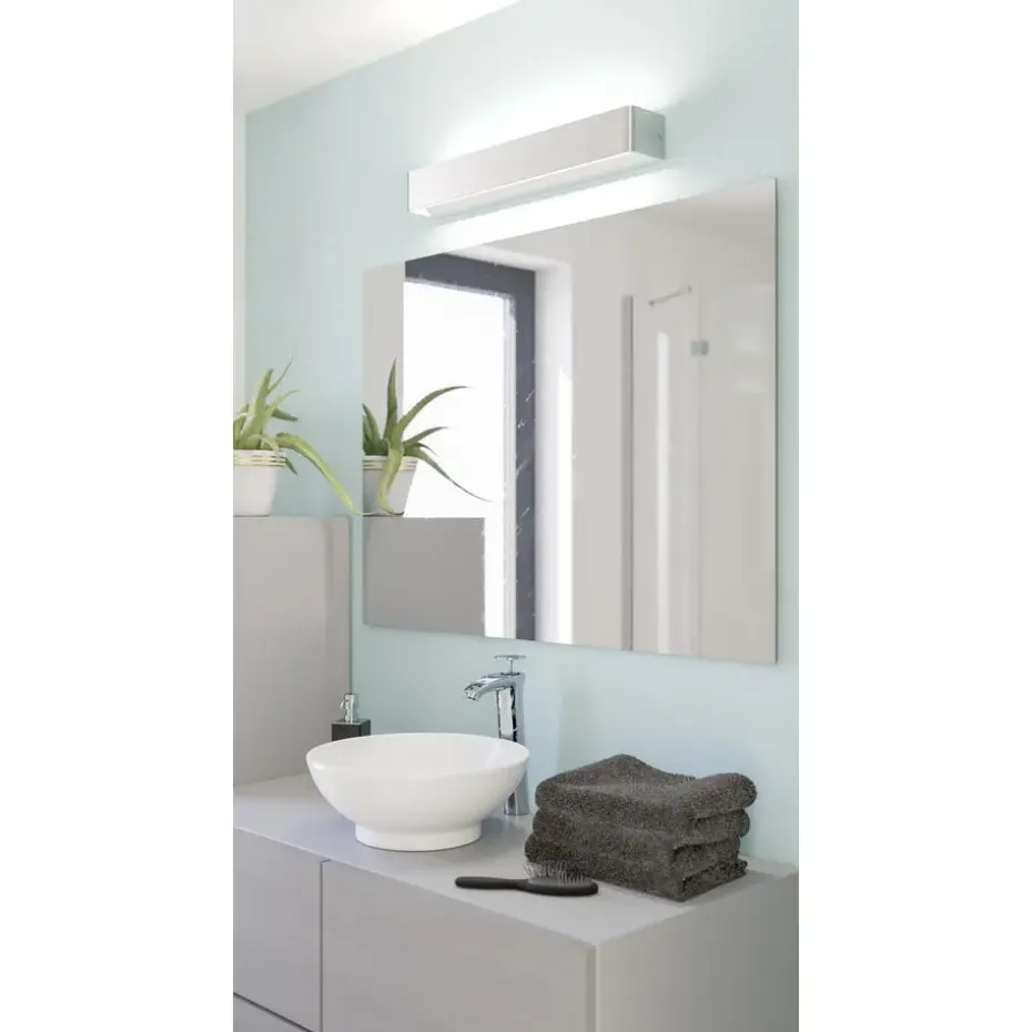 EGLOSania5Wandlamp-LED-62cm-Nikkel-Mat/Wit