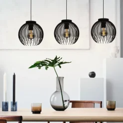 EGLOVenezuela-AHanglamp-E27-93,5cm-Zwart