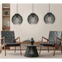 EGLOVenezuela-AHanglamp-E27-93,5cm-Zwart