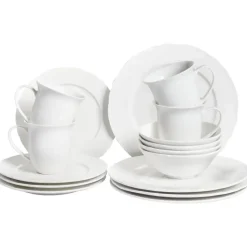 ELDERBERRY - Servies set van 16 - Wit - Porselein